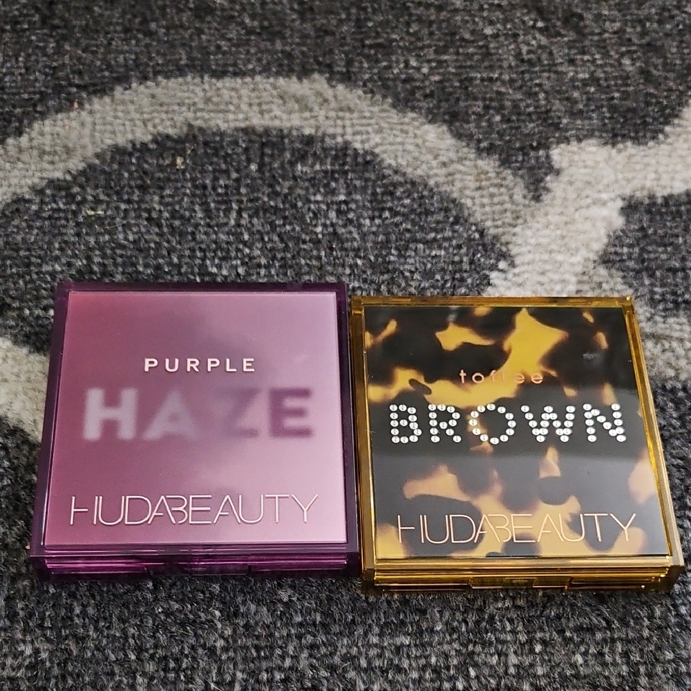 HUDA BEAUTY Purple Haze and Brown Tortoise Eyeshadow Palette Set